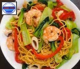 Mì trứng xào hải sản