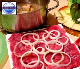 Bắp bò nhúng mẻ