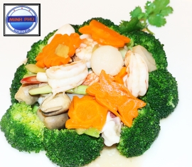 Bông cải xào hải sản