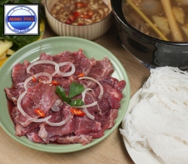 Bắp bò nhúng giấm