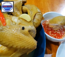 Gà tre hấp tỏi chanh muối