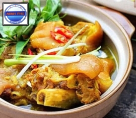 Giò heo nấu giả cầy