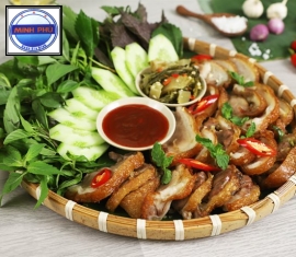 Giò heo muối chiên giòn