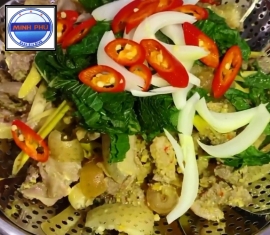 Heo rừng hấp gừng tía tô