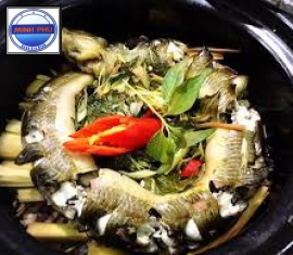 Lươn xông muối thảo