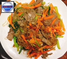 Miến xào bò