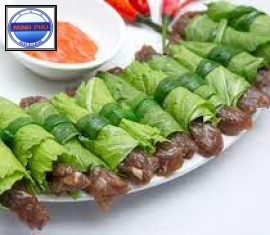 Bò cuộn cải xanh