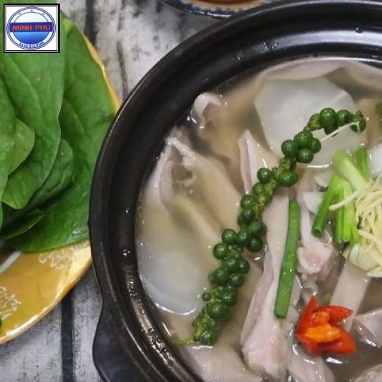Bao tử hầm tiêu xanh 