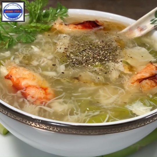 Súp hải sản măng tây