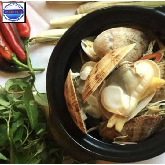 Ngao hai cồi hấp sả