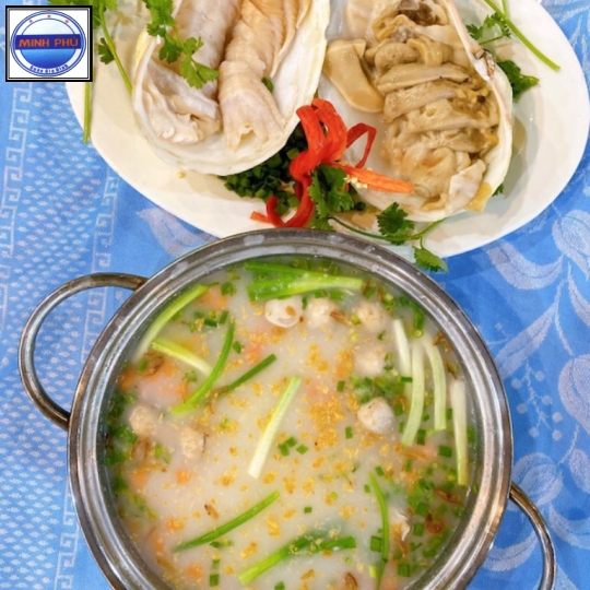 Ốc Vòi Voi nấu cháo 