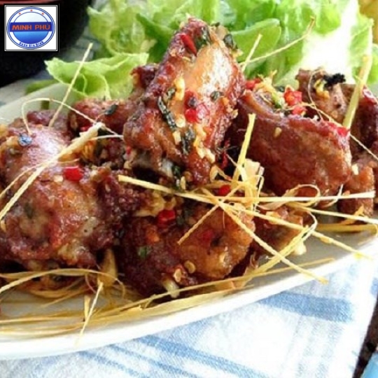 Sườn non chiên sả ớt